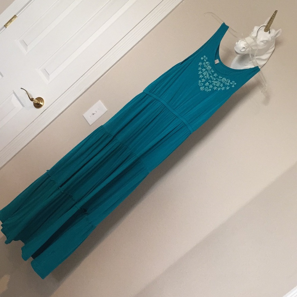 Aqua Maxi Dress